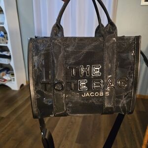 Marc Jacobs Mesh Black Crossbody Tote Bag